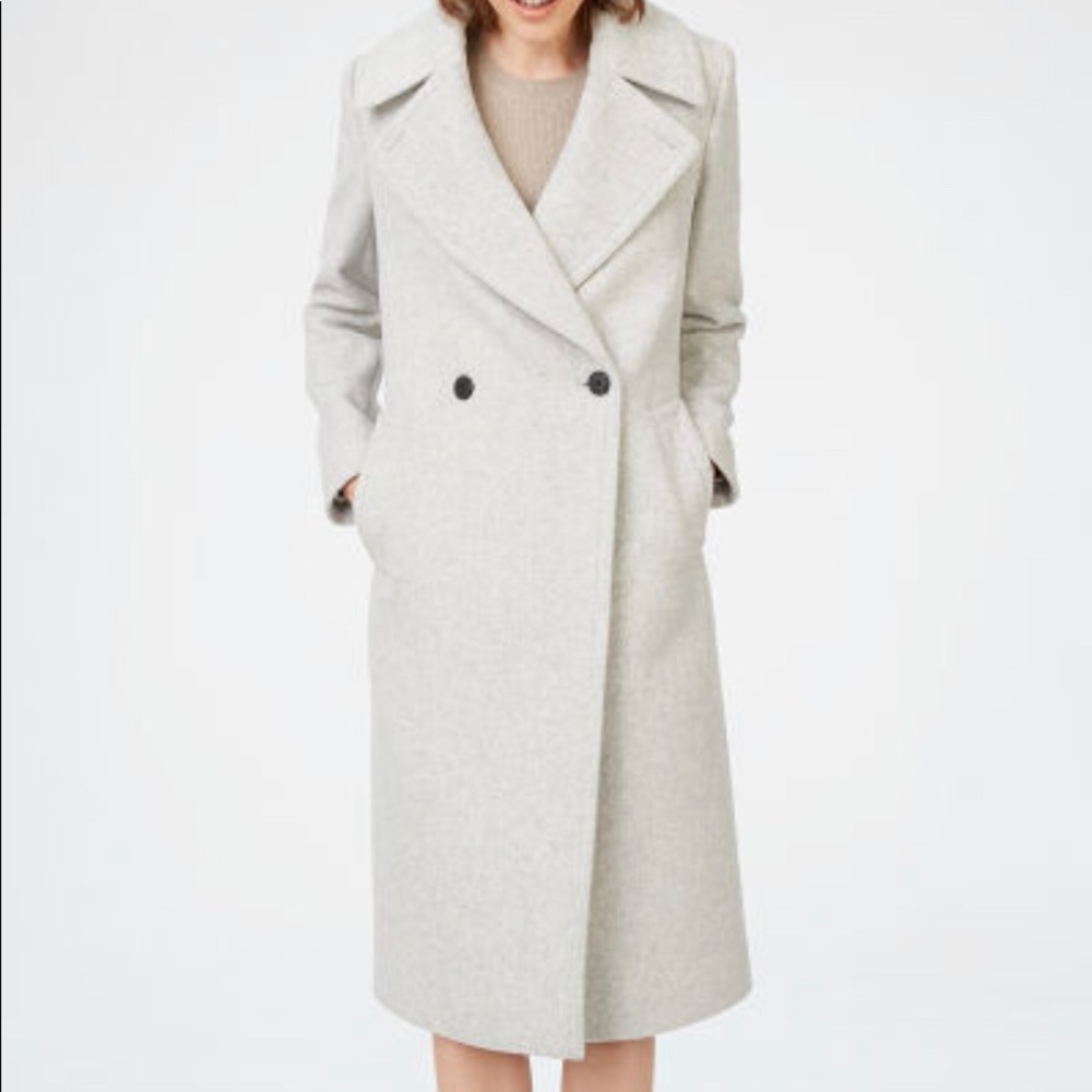 Grey Daylina peacoat (Club Monaco)